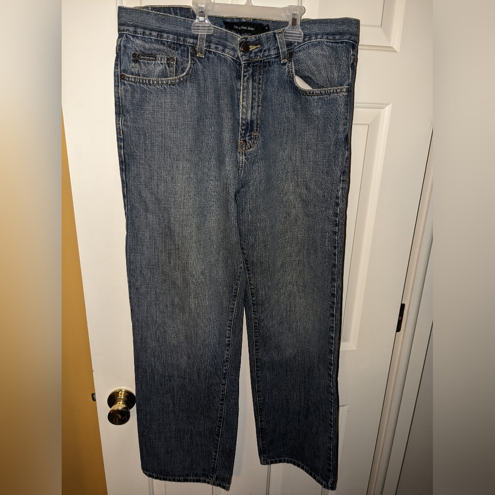 Calvin Klein Baggy Straight Leg Jeans